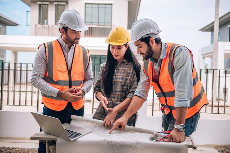 Construction planning meeting